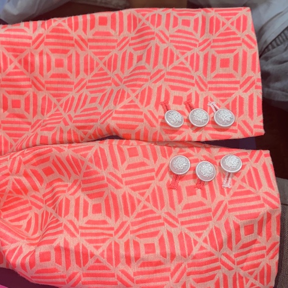 The Academy Blazer Neon Pink Geometric Jacket oversized blazer - Picture 8 of 15